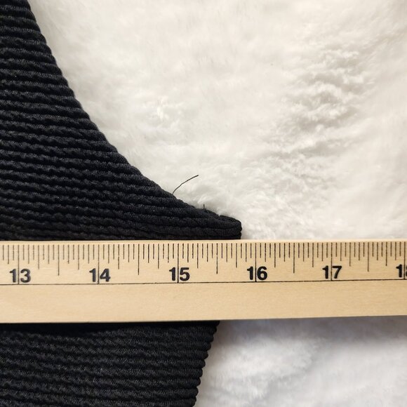 Forever 21 Jumpsuit Womens XL Black Lace Up Front Stretch Form Fitting - Picture 2 of 10